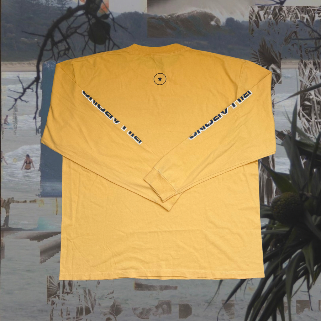 Billabong yellow with logo vintage shirt