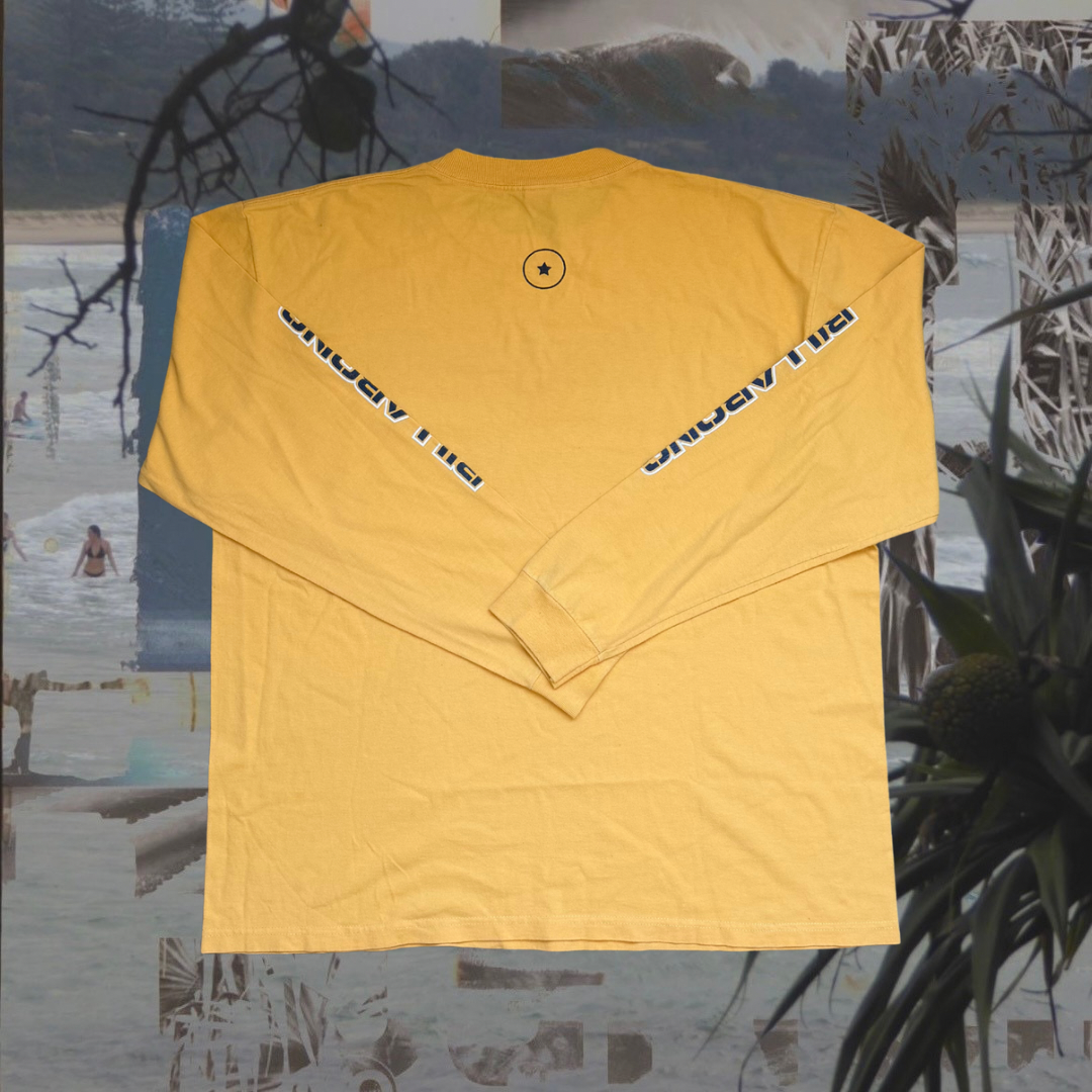 Billabong yellow with logo vintage shirt